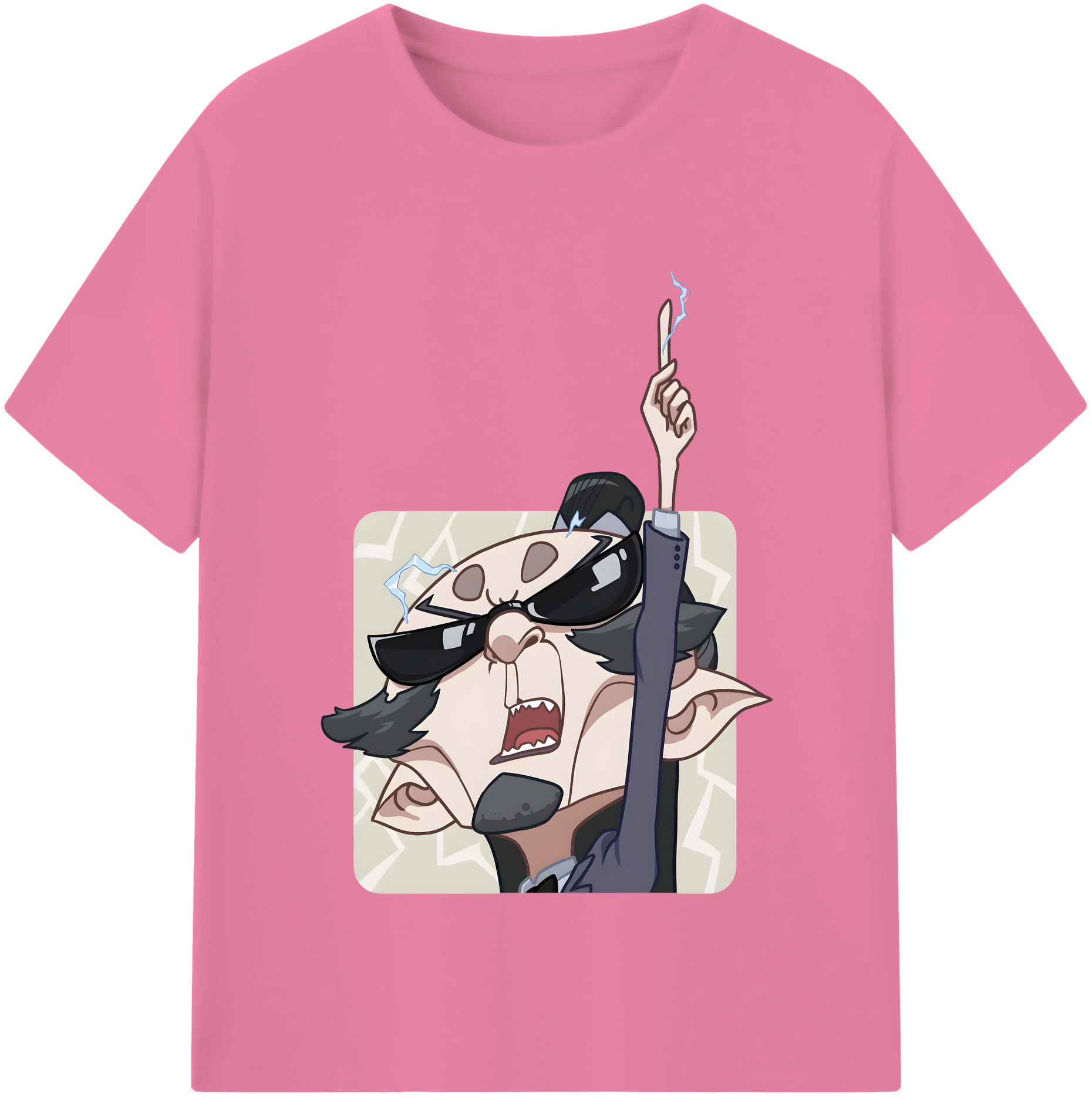 （画像用） Ne Zha 2 ナタ 魔童の大暴れ 綿100％半袖Tシャツ（フロントプリント）